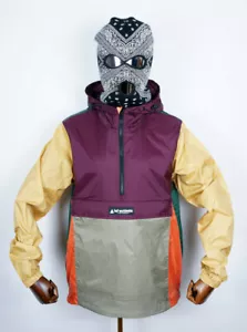 Huf Worldwide Skateboard Windbreaker Jacke Jacket Coyote Trail Anorak Raisin M - Bild 1 von 7