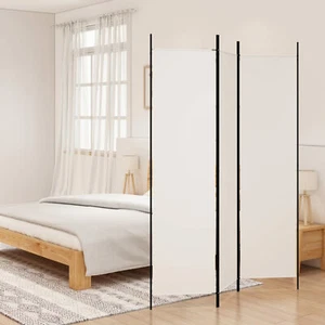 Homgoday 3-Panel Room Divider White 150x200 Fabric, Panel Screen, Movable W6M2 - Picture 1 of 8