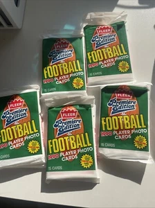 1990 Fleer Football Premiere Edition ungeöffnete Packung Lot 5 - Bild 1 von 3