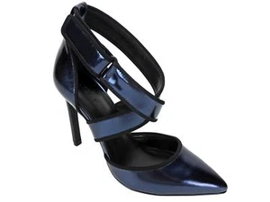 Atelje 71 Damen Quasar Pumps Metall Blau Specchio Leder Größe US 9,5 M / EU 40,5 - Bild 1 von 6
