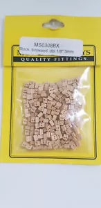Double Sheave Block, BOZZELLI, Boxwood 1/8" (3mm) - 150 pack MS0308BX - Foto 1 di 1