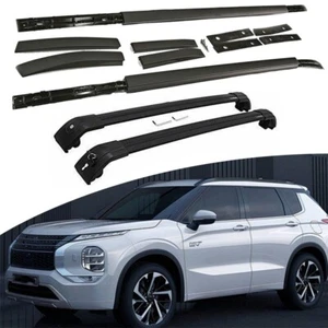 4pcs Aluminum Roof Rail Racks Side crossbar Fits Mitsubishi Outlander 2022-2024 - Picture 1 of 12