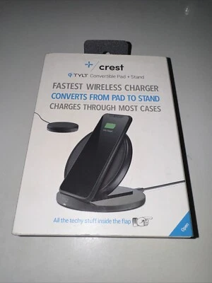 Crest TYLT Convertible Charging Pad + Stand Fastest Wireless Smartphone Charger. - Image 1 of 4
