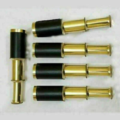 Telescopio Marino Latón Espía Náutico Marino Pirata Vidrio Lote de 5 Piezas Foto 1 de 4