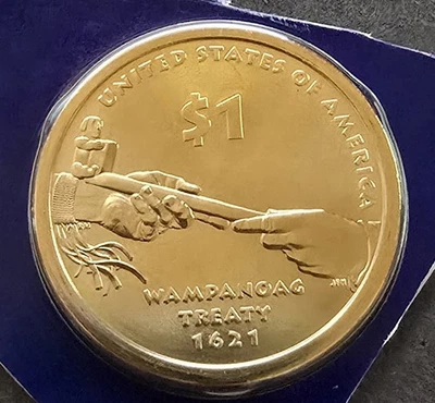 2011 "P" SACAGAWEA NATIVE AMERICAN DOLLAR IN MINT SET HOLDER - P7 - Image 1 of 2