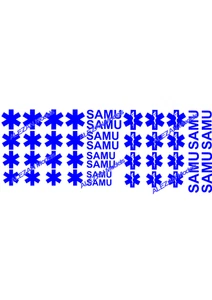 ALEZAN MODELS . DECALS . SAMU AMBULANCE . 1/43 . - Picture 1 of 1