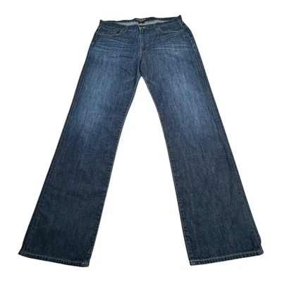 Jeans masculino Lucky Brand 361 vintage reto lavagem escura tamanho 38x32 - Imagem 1 de 4