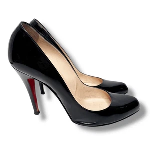 Christian Louboutin Simple Clásico Pump Negro Charol Tacones Mujer’s Talla 39 - Imagen 1 de 9