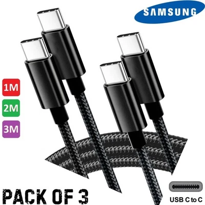 Genuine Samsung S24 S23 S22 S21 Ultra Plus Fast Charging Cable Type C To C 5A - Image 1 of 4