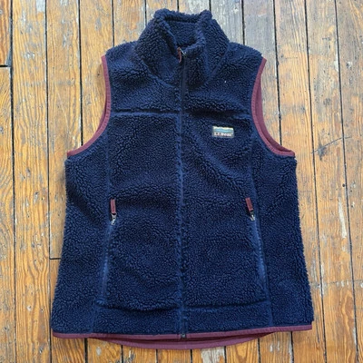 Chaleco polar LL Bean Mountain Pile para mujer grande azul Gorpcore 502430 Foto 1 de 4