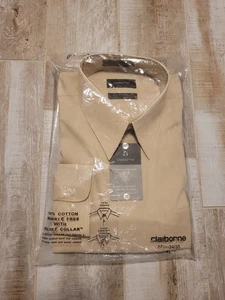 NUEVO CON ETIQUETAS, CLAIBORNE, Camisa de Vestir para Hombre, Color Bisque Caqui, Sin Abrir, 17 1/2-34/35 XL - Imagen 1 de 9
