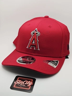 New Era Los Angeles Angels 9SEVENTY Stretch-Snap Red Snapback Hat Cap - Image 1 of 4