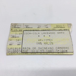 Van Halen Konzert Ticket Stub Coca Cola Lakewood Amph Atlanta Show 27.07.1993 - Bild 1 von 2