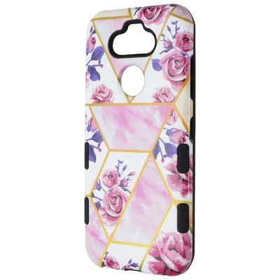 MyBat TUFF Dual Layer Case for LG K31 / Aristo 5 / Fortune 3 - Pink Geometric - Image 1 of 3