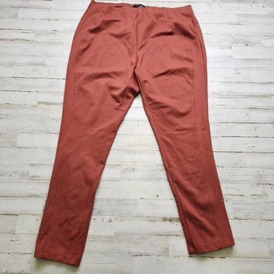 ASHLEY STEWART Pantalones Elastizados Ponte Leggings con Elástico en Cintura Talla 18/20 - Óxido Foto 1 de 4