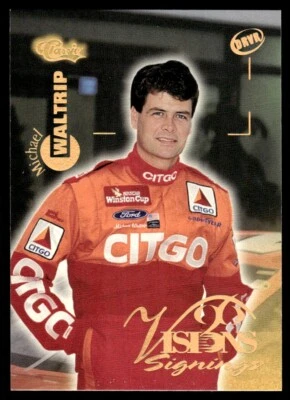 1996 Classic Visions Signings Michael Waltrip #93 - Image 1 of 2