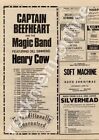 Captain Beefheart Henry Cow Cambridge University MM4 LP/Tour Advert 1974