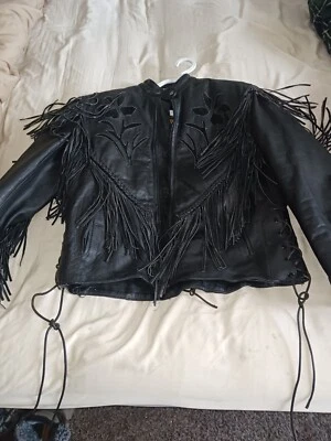 Chaqueta de cuero con flecos para mujer Hudson Foto 1 de 3