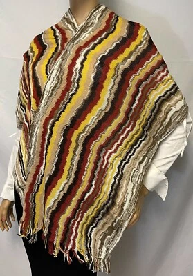 MISSONI ZigZag Wool Scarf in Grey SC13W0U3327 0002 35X200 NEW  - Изображение 1 из 4