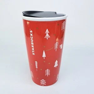 Starbucks Ceramic Christmas Mug Or Call It A Pencil Holder With Replacement Lid! - Picture 1 of 7