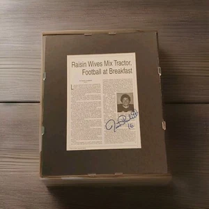 Jim Plunkett Signed NFL Raiders Memorabilia Super Bowl Collectible 15.5x12 MVP - Picture 1 of 6