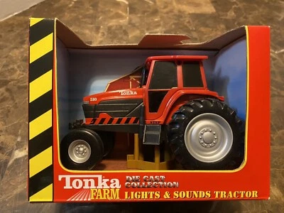 NEW TONKA 2001 Farm Tractor Red 510 Die Cast Metal NOS - Image 1 of 4