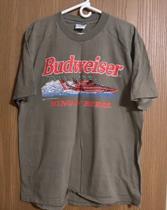Vintage 1996 Budweiser Frogs T Shirt Speedboat Racing This Buds For You XL - Picture 1 of 6