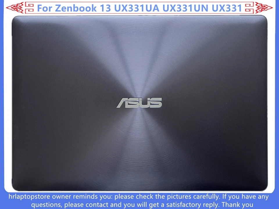 13N1-3JA0111 Asus LCD Back Cover Assy Nt Slate Grey Ux331Ua-1B Ux331Ua "GRADE A"