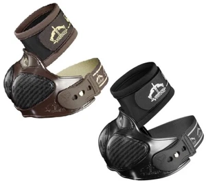 Veredus Carbon Shield Pro Over Reach OverReach Showjumping Boots Black/Brown SML - Picture 1 of 11