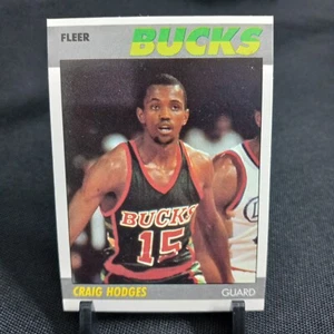 Tarjeta de baloncesto Craig Hodges 1987 Fleer #52 Milwaukee Bucks NBA (1A46) - Imagen 1 de 3