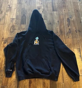 Primitive Dragon Ball Z Hoodie Mens Large Black DBZ Super Sayian Blue Goku Heavy - Picture 1 of 5