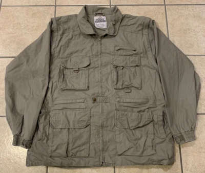 Chaqueta convertible para hombre XL Rothco Outback Trailblazer beige cremallera completa exterior Foto 1 de 4