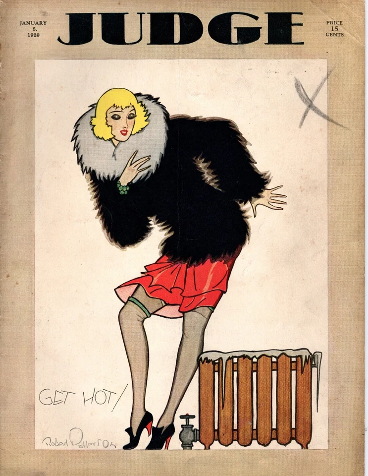 Vintage Judge Magazine January 5, 1929  ~ Get Hot ~  H - Image 1 of 1