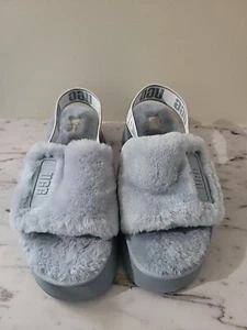 UGG grau, Damen Lammfell Hausschuhe Sandalen Größe US 9 - Bild 1 von 15