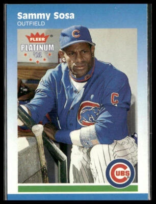 Sammy Sosa #34 2002 Fleer Platinum Chicago Cubs - Image 1 of 2