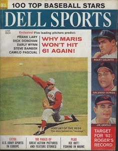 June 1962 Dell Sports 100 Top Baseball Stars - Cepeda Colavito Gentile Jay Maris - Picture 1 of 3