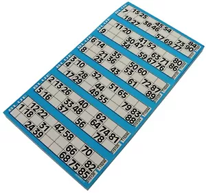 Jumbo Lottoblock für 90er Lotto & Bingo Spiel Ersatzblock 600 Tickets Block 90 N - Bild 1 von 1