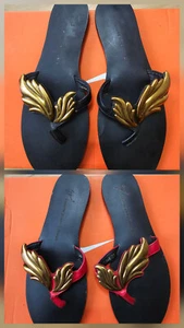GIUSEPPE ZANOTTI CRUEL WOMEN'S FLIP FLOPS EX display.. black and red Available. - Picture 1 of 8