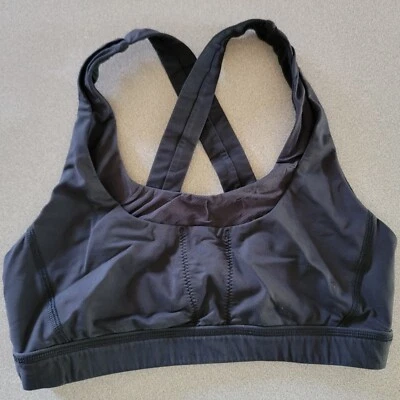 Lululemon Cross Back Sports Bra Medium Support Workout Gym Black Size S - Image 1 of 4