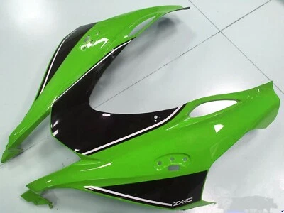 Front Nose Upper Cowl Fairing For Kawasaki Ninja ZX10R 2016-2020 Green/Black Foto 1 de 4