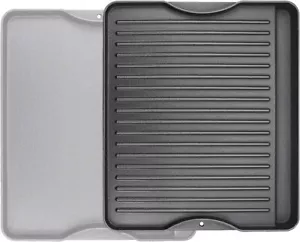Multifunktional Gusseisen-Grillplatte reversibler Kochgrill & Grillpfanne 2-in-1 - Bild 1 von 12