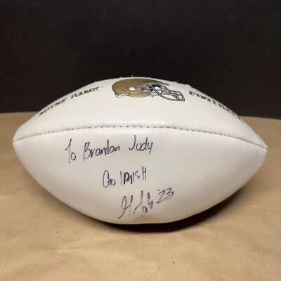 Golden Tate Signed Autographed Notre Dame Full Size Football - Image 1 of 4
