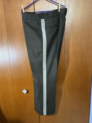 Sentry Deluxe Horace Small MFG Co Men's Uniform Pants Brown/Tan Stripe 44x32 - Image 1 of 4