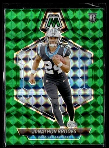 Jonathon Brooks 2024 Panini Mosaic - Rookies   #345 Green Mosaic Prizm (RC) - Picture 1 of 3