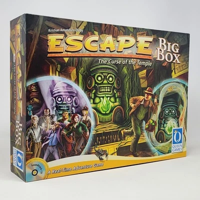 Queen Games Escape Big Box The Curse of the Temple Unpunched Open Box NEW - Image 1 of 4