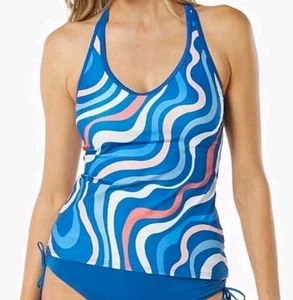 New Beach House Sport Propel Strappy Back Tankini Multicolor Size 14 - Picture 1 of 4