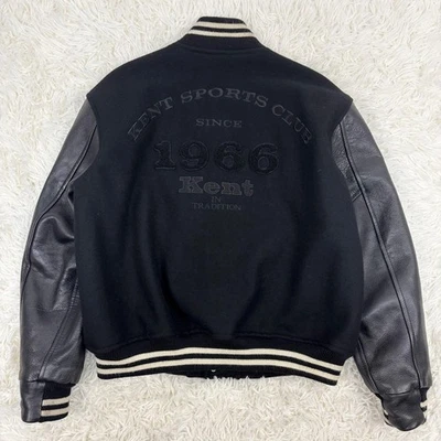 At That Time Kent In Tradition Sleeve Leather Varsity Jacket L No.sj827 - Image 1 of 4