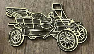 Vintage 1968 Invicta Kunststoff Retro altes Auto Modell Wandbehang Model T Ford 1908 - Bild 1 von 3