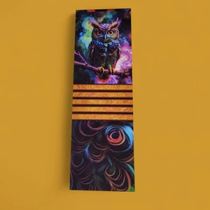 Handmade Owl Bookmark – Vibrant Fantasy Art Design  - Picture 1 of 1