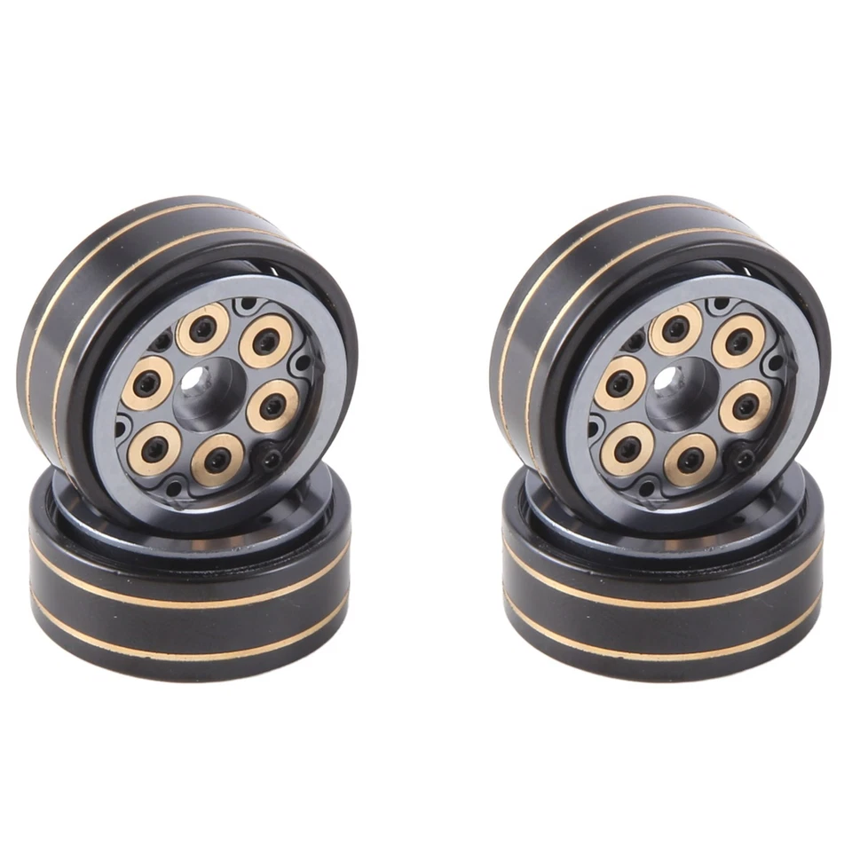 4 Stück 1,0   Beadlock Felgen Nabe für 1/24 1/18 RC Crawler TRX4M AX24 3140 - Bild 1 von 4